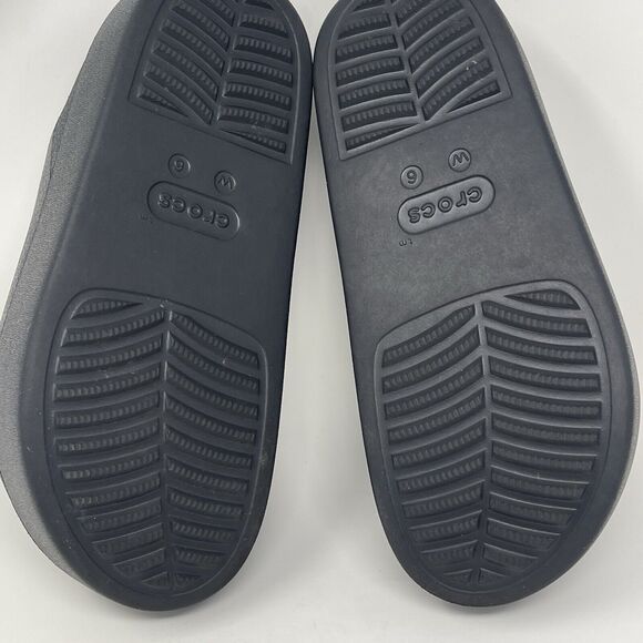 Crocs Dylan Platform Clogs Womens 6 Black Comfort Modern Chic Textured - Picture 13 of 14